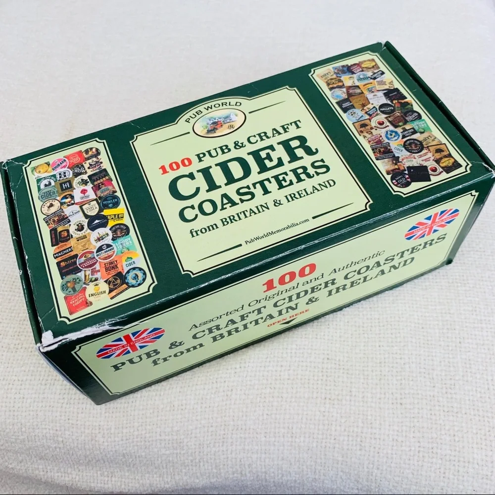 NIOB Pub World Memorabilia 100 Pub & Craft Cider Coasters from Britain & Ireland